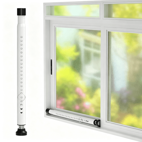 ZHZFKQ Sliding Door Security Bar,16 to 51 Inch Inside Sliding Patio Door Window Security Bar Stopper,Adjustable Window Locks Security Bars for Home Apartment Security