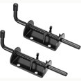 Gate Spring With Pin ZHZFKQ Spring Loaded Gate Latch Pin Barrel Bolt 6In Durable Solid Steel ...