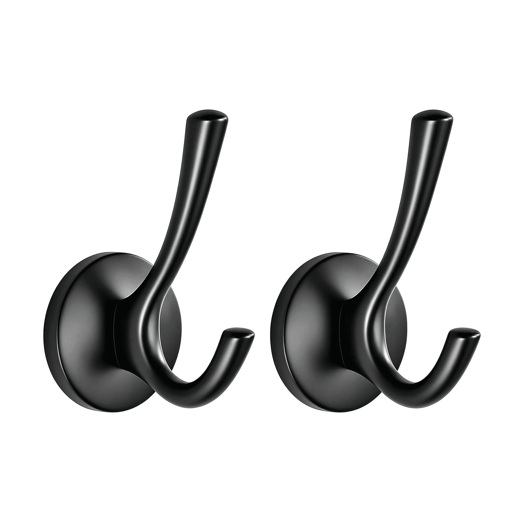 ZHZFKQ Towel Hooks-Coat Robe Hooks-Heavy Duty Metal Double Bathrobe ...