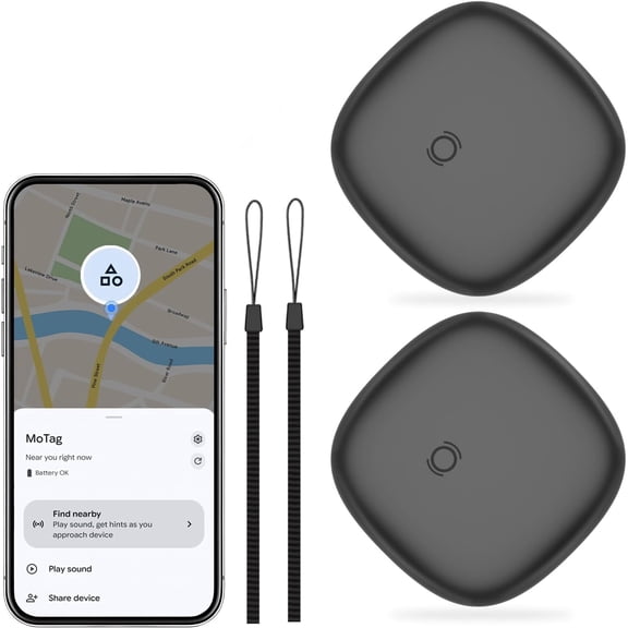 ZHZFKQ Tracker Tags 2 Pack for Android,Android Air Tracker Tag Compatible with Google'S Find Hub App,Luggage Smart Tags for Suitcase,Key,Waterproof Bluetooth Key Finder for Wallet,Bag