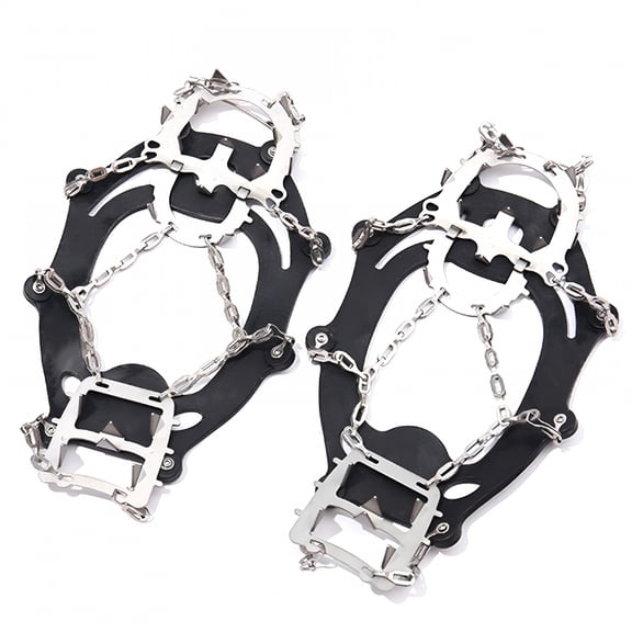 ZHZFKQ Traction Cleat Ice Snow Grips Traction Cleats,18 Teeth Claws Micro Spikes Cleat