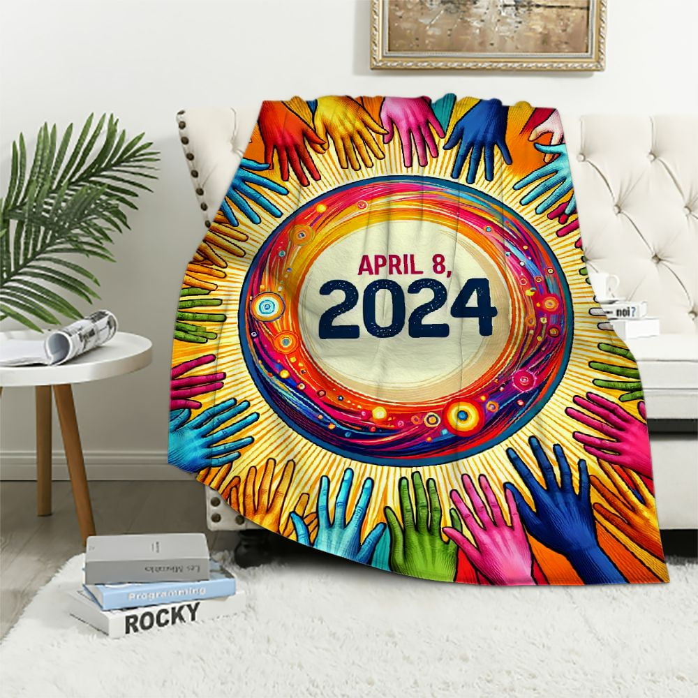 ZHZY Astronomy Lovers Solar Eclipse Totality April 8th 2024 Flannel