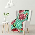 thumbnail image 1 of ZHZY Pomegranates Super Soft Flannel Blanket for All Seasons 40''x50'' 50''x60'' 60''x80'' 40x50in, 1 of 6
