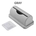 ZHaobin 1Pc Garbage Bag Dispenser Roll Holder-Self Adhesive Plastic Bag Holder-Wall Mounted Garbage Bag Dispenser Kitchen Storage (1Pc Gray)