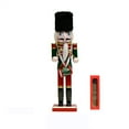 thumbnail image 1 of ZHaobin 1Pcs 30cm Wooden Nutcracker Puppet Soldier Decoration Painted Vintage Design Christmas Elements Ornament Home Tabletop Decora (A3), 1 of 7