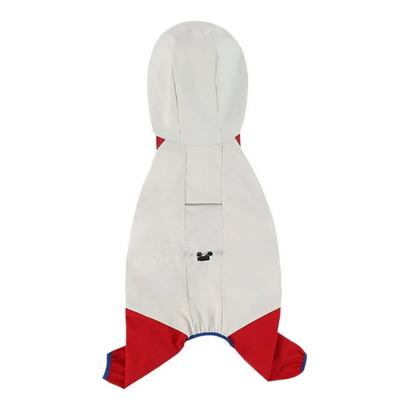 ZHaobin Can tow small dogs four legged raincoat waterproof all inclusive including feet small dog pets rainy clothes (White,XXL)