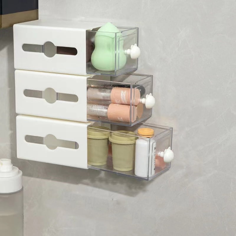 ZHaobin Cotton Swab Holder Wall Mounted Dispenser Organizer for Cotton ...