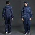 thumbnail image 1 of ZHaobin Coveralls Breathable Safety Clothing Work Dustproof Anti-static Spray Paint Clothes Sanitary Protection Jumpsuit Hazmat Zip Suit (Navy,M), 1 of 7