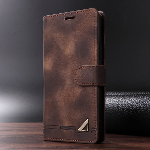 ZHaobin Flip Leather Case for iPhone 16 15 14 13 12 11 Pro Max XR XS Max SE 2022 8 7 Plus Mini Luxury Wallet Card Slot Stand Phone Cover (Brown,For iPhone 16 Plus)