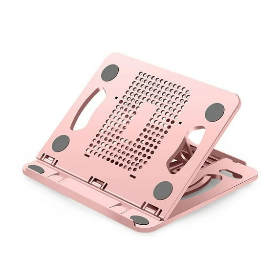 ZHaobin Foldable Laptop Stand Notebook Support Base Cooling Laptop Bracket Universal Computer Holder Accessories for Macbook for ipad Tablet (Pink)