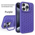 thumbnail image 1 of ZHaobin Heat Dissipation Magnetic Phone Case for iPhone 15 14 Pro Max 13 12 11 Camera Stand Holder Lens Shockproof Cover (PURPLE,For iPhone 14 Pro), 1 of 7