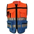 thumbnail image 1 of ZHaobin High Visibility Multi Pocket Oxford Fabric Reflective Safety Vest Customized Logo for Night Riding Reflective Vest (Picture Style,L), 1 of 6