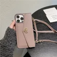 thumbnail image 1 of ZHaobin Luxury Wallet Crossbody Phone Case for iPhone 15 14 Plus 11 12 13 Pro Max Plus Card Slot Holder Stand Long Lanyard Leather Cover (Pulp Purple,For iPhone 15 Plus), 1 of 7