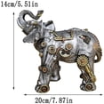 thumbnail image 1 of ZHaobin Mechanical punk dog animal statues,industrial Gothic steampunk standing dog decorations,creative punk office bookshelf decoratio (Mechanical elephant), 1 of 7