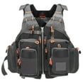 thumbnail image 1 of ZHaobin Outdoor Breathable Padded Fishing Life Vest 209lb Bearing Life Safety Jacket Swimming Sailing Waistcoat Vest Floatation (Black), 1 of 7