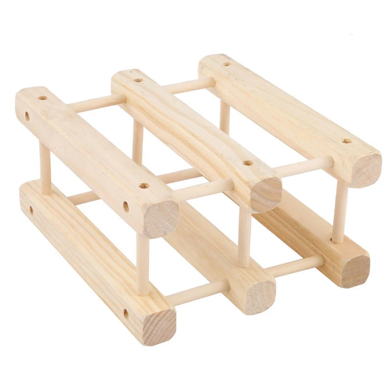 ZHaobin Rustic Stackable Wine Rack Win Display Rack Organizer for ...
