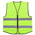 thumbnail image 1 of ZHaobin Safety Vest Reflective High Visibility Vest with Pockets and Zipper Construction Work Hi Vision Railroad Airport Engineers Vest (Fluorescent yellow,One size fits all), 1 of 6