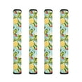 thumbnail image 1 of ZIATUBLE 4 PCS Refrigerator Door Handle Wraps Fridge Handle Covers for Refrigerator Oven Dishwasher Washable Protective Kitchen Home Replacement Appliance Decor, Lemon Strawberry Flower, 1 of 7
