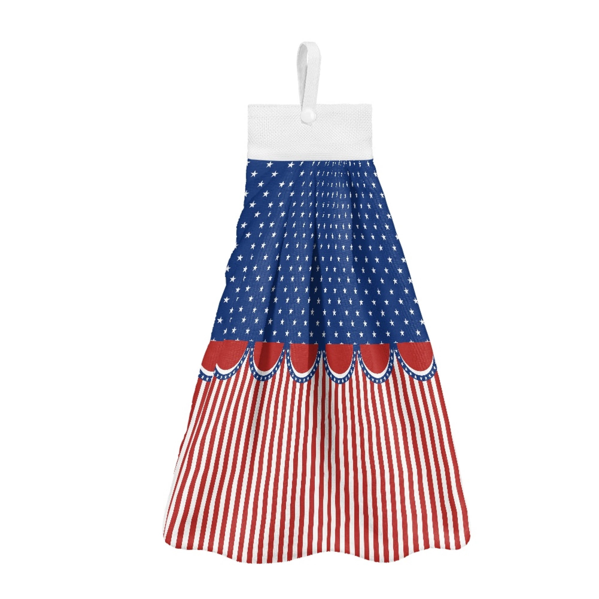 ZIATUBLE American Flag Hanging Kitchen Dish Towel Breathable Hanging Hand Dry Towels 3 Pcs Easy to Install Bathroom Hand Bath Towel Fast Drying Kitchen Hand Towels and Washcloths for 4 of July