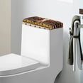 thumbnail image 1 of ZIATUBLE Aztec Ethnic Toilet Tank Top Cover Sunflower Cow Toilet Water Tank Cover 2 Piece with Elastic Bottom Toilet Tank Protector Cover Easy to Clean Toilet Tank Covers for Bathroom, 1 of 5