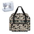 thumbnail image 1 of ZIATUBLE Aztec Southwest Carry Tote Bag Cow Print Sewing Machine Organizer with Storage Pocket Traveling Bag with Zipper Lightweight Sewing Machine Needle Storage Case Home Decor, 1 of 7