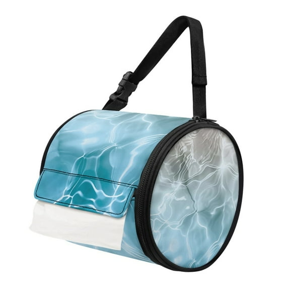 ZIATUBLE Beach Ocean Hanging Tissue Paper Holder Soft Tissue Paper Dispenser Organizer Stain Resistant Paper Towel Storage Rack Universal Carrying and Storage Case Accessories Decoration