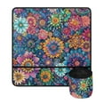 thumbnail image 1 of ZIATUBLE Boho Mandala Flower Sewing Machine Mats Anti Bounce Sewing Machine Pad for Table with Pockets Lightweight Sewing Machine Pad for Table with Detachable Pouch Home, 1 of 5