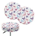 thumbnail image 1 of ZIATUBLE Butterfly Bar Stool Covers Round Non Slip Chair Seat Cushion Slipcover 13"-15" Removable Bar Stool Seat Dust Covers Set 2 Piece Comfortable Fit for Most of Regular Size Round Stool, 1 of 6