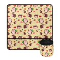 thumbnail image 1 of ZIATUBLE Cartoon Hedgehog Sewing Machine Mat Protective Table Pad Organizer Dustproof Sewing Machine Mat to Reduce Noise Washable Sewing Machine Pad for Table with Detachable Pouch, 1 of 5