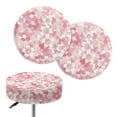 thumbnail image 1 of ZIATUBLE Cherry Blossom Bar Stool Cover Cushion Washable Chair Seat Slipcover Size M Universal Stool Seat Cover Protector 2 Pieces Reusable Slipcover for Circle Chair Stools Home Decor, 1 of 6
