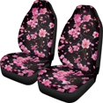 thumbnail image 1 of ZIATUBLE Cherry Blossom Car Seat Dust Cover Anti Slip Car Seat Covers Front Seat Only Auto Interior Accessories for Most Cars SUV Sedan Set of 2 Polyester Vehicle Seat Protector for Front Seats, 1 of 7