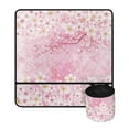 thumbnail image 1 of ZIATUBLE Cherry Blossom Sewing Machine Mat Reduce Vibration Sewing Machine Mat with Pockets Dustproof Sewing Machine Pad with Storage Pocket for Small Fabric Scraps Etc Foldable, 1 of 5