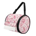thumbnail image 1 of ZIATUBLE Cherry Blossom Travel Toilet Paper Holder Round Paper Towel Storage Bag Foldable Paper Towel Dispenser Kitchen Paper Towel Storage Case Universal Camping Tissue Box, 1 of 7