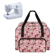 thumbnail image 1 of ZIATUBLE Cherry Travel Sewing Machine Bag Daisy Portable Padded Storage Universal Sewing Machine Case and Organizer Soft Sewing Kit Storage Compatible with Most Standard Sewing Machines, 1 of 7