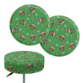 thumbnail image 1 of ZIATUBLE Christmas Dachshund Bar Stool Cover Slipcovers Set of 2 Piece Washable Chair Seat Slipcover Replacement Round Stool Covers with Padding 14"-16" Soft Bar Stool Covers, 1 of 6
