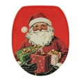 thumbnail image 1 of ZIATUBLE Christmas Seniors Toilet Lid Dust Cover with Stretch Edges Decorative Toilet Seat Covers Lids Elongated Lids Universal for Most Toilet Bowl Lids giftss, 1 of 6