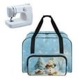 thumbnail image 1 of ZIATUBLE Christmas Snowman Sewing Machine Storage Bags Trees Portable Carrying Totes Stain Resistant Sewing Machine Organizer and Storage Large Capacity Sewing Machine Cases, 1 of 7