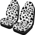 thumbnail image 1 of ZIATUBLE Cow Print Car Seat Covers Anti-Scratch Front Seat Cover Saddle Blanket Set of 2 Auto Interior Accessories Polyester Covers Front Seats Only Universal Fit for SUV Sedan Van, 1 of 7