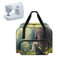 thumbnail image 1 of ZIATUBLE Cute Cat Portable Cover Tote Bag Flower Butterfly Sewing Machine Carrying Cases Large Capacity Sewing Machine Bag Washable Sewing Machine Organizer for Home Decoration, 1 of 7