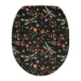 thumbnail image 1 of ZIATUBLE Dragonfly Daisy Toilet Lid Seat Cover Oval Toilet Lid Covers Easy to Install Toilet Lid Cover Reusable Toilet Seat Cover Protector Universal Bathroom Accessories Decoration, 1 of 6