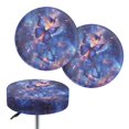 thumbnail image 1 of ZIATUBLE Galaxy Butterfly Bar Stool Cushions Cover Elastic Stool Seat Cover Protector Size L Removable Stool Cushion Slipcovers for Chairs 2 Pieces Universal Polyester Round Stool Slipcover, 1 of 6
