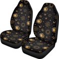 thumbnail image 1 of ZIATUBLE Galaxy Sun Moon Car Front Seat Covers Soft Vehicle Front Seat Protector Auto Interior Accessory for Women Pack of 2 Car Seat Cover Back Seat for Most Cars SUV Sedan Truck, 1 of 7