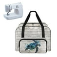 thumbnail image 1 of ZIATUBLE Hibiscus Turtle Sewing Machine Storage Bag Wooden Sewing Machine Tote Pattern Stain Resistant Carrying Travel Storage Compatible with Most Standard Sewing Machines, 1 of 7