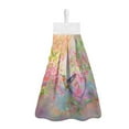 thumbnail image 1 of ZIATUBLE Hummingbird Flower Hanging Kitchen Dish Towel Soft Hand Towels with Hanging Loops Dish Cloths Towel 2 Pieces Set Quick Dry Hand Towels for Kitchen Decorative Dish Hand Towel, 1 of 7