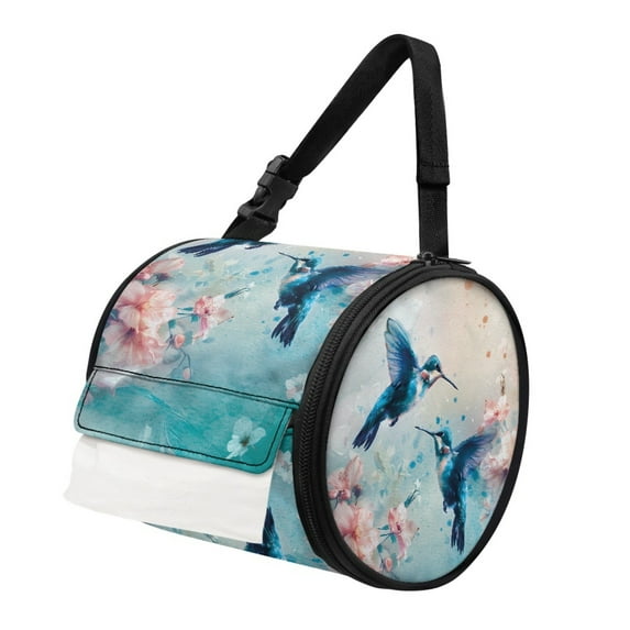 ZIATUBLE Hummingbird Flower Paper Dispenser Kitchen Soft Toilet Paper Storage Holder Stain Resistant Roll Paper Towel Storage Case Universal Carrying and Storage Case Home Decor