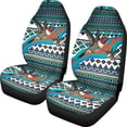 thumbnail image 1 of ZIATUBLE Hummingbird Front Auto Seat Cover Aztec Southwest High Back Design Front Seats Only Pack of 2 Universal Fit Cars SUV Trucks Seat Protector Auto Interior Accessories for Women, 1 of 7
