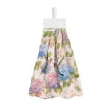 thumbnail image 1 of ZIATUBLE Hydrangea Towels for Kitchen Hummingbird Hand Drying Towels Lightweight Towels for Kitchen Cleaning Elastic Hand Towels for Bathroom Fast Drying Hanging Dish Towels, 1 of 7