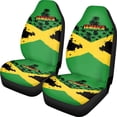 thumbnail image 1 of ZIATUBLE Jamaican Flag Car Front Seat Covers Palm Tree High Bucket Seat Protector Pack of 2 Polyester Driver Seat Covers for Women Fit for Car Truck SUV Auto Interior Accessories, 1 of 7