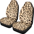 thumbnail image 1 of ZIATUBLE Leopard Print Front Seat Cover Set Aesthetic High Back Bucket Seat Covers 2 Packs Washable Vehicle Seat Protectors for Trucks Van SUV Car Seat Cover Auto Interior Accessory for Women, 1 of 7