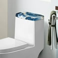ZIATUBLE Marble Partten Toilet Tank Lid Covers Soft Toilet Top Cover